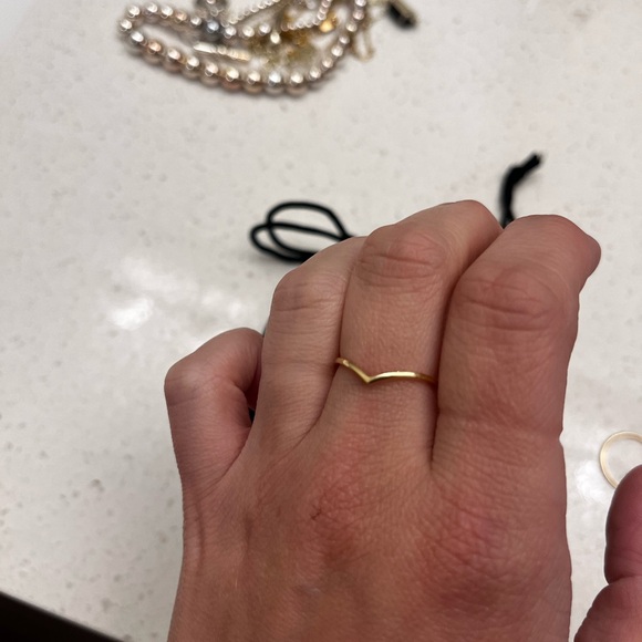 QUINCE NEW in BOX 14k Gold Wishbone Ring - Picture 7 of 8